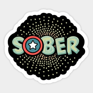 Sober Star Sticker